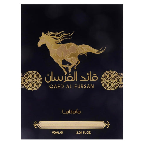 Lattafa Qaed Al Fursan for Men - Eau de Parfum Spray, 3.04 Ounce