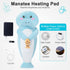 Heating Pad Stuffed Animal Manatee, Cute Heating Pad for Period Cramps, USB Powered Electric Heating Pad Plush Toy