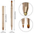 TOODOO 3 Pieces Lip Brush, Retractable Lipstick Liner Brush, Dual-ended Foundation Makeup Brush with Cap