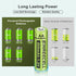 Rechargeable AA Batteries, Ni-MH Double A 1.2V 800mAh Pre-Charged for Outdoor Solar Lights, 12-Pack