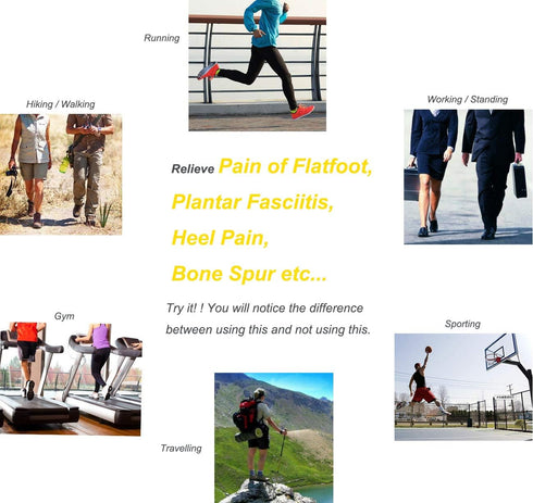 Shoe Insoles, Orthotic Memory Foam Insoles Providing Great Shock Absorption and Cushion, Best for Men and Women