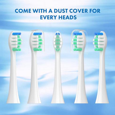 Sonicare10 Pack 4100 5100 6100 HX9023/65 Replacement Toothbrush Heads Compatible with Philips Soft Replacement Electric