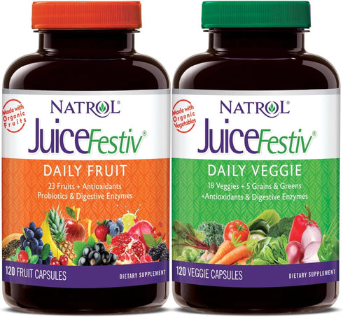 Juice Festiv Daily Fruit and Veggie - 120+120 capsules