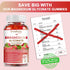 Magnesium Glycinate Gummies - 400mg Sugar Free Supplement with Vitamin D, B6 & CoQ10 for Calm Support