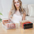 Makeup Organizer for Eyeshadow Palette and Lipstick, 7 Section Divided Makeup Palette Organizer for Vanity (7.48" x