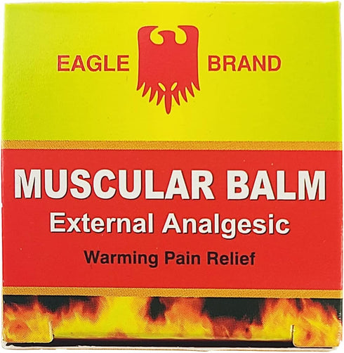 Eagle Brand Muscular Balm, External Analgesic for Warming Pain Relief, 0.7oz x 3, Pack of 3