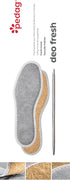 pedag Deo Fresh Natural Terry Cloth & Sisal Insoles, US W10 M7 / EU 40, Gray, 1 Pair