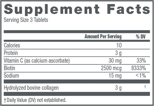NeoCell Super Collagen With Vitamin C and Biotin, Skin, Hair and Nails Supplement, Includes Antioxidants, Tablet, 270 Count, 1 Bottle