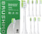 Brushmo Whitening Replacement Toothbrush Heads, Compatible with Philips Sonicare, 8 Medium Firm Diamond-Shape Heads