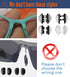 Eyeglass Repair Kit with 220PCS Nose Pads, 6PCS Precision Screwdrivers, Screws & Tweezers for Glasses Repair