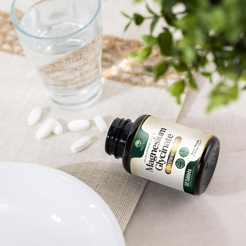 Magnesium Pills Extra Strength 500mg, 60 Tablets, Chelated for Ultra Absorption, Bone & Heart Support