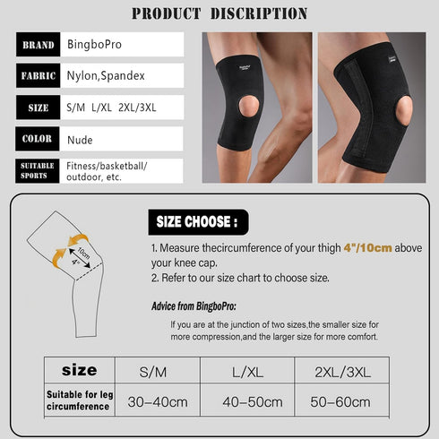Professional Knee Brace, Compression Knee Sleeve for Men Women, Knee Support for Pain Relief