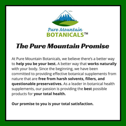 Pure Mountain Botanicals Ashwagandha Capsules - 90 Kosher Vegan Caps with 475mg Organic Ashwagandha
