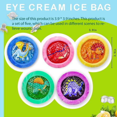 Dinosaur Ice Pack, Kids Hot or Cold Gel Cooling Pad, Reusable for Medical Health, Swelling, Pain Relief