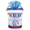 SCRUBS 42272CT Blue Hand Cleaner Towels, 72/Tub, 6/CT