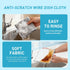XHWXYQ (6pcs, New Upgrade Non Scratch Wire Dishcloth, Multipurpose Wire Dishwashing Rags for Kitchen, Wet and Dry