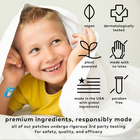 The Good Patch Nite Owl Natural Sleep Patch for Kids, Tart Cherry, Chamomile, Skullcap, 12 Total Patches