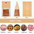 SixWeKit 50 Pack 11" 5.1" 3.9" Packaging Kraft Paper Bread Bags with Clear Window, x x Bakery Bags Tin Tie Tab Lock