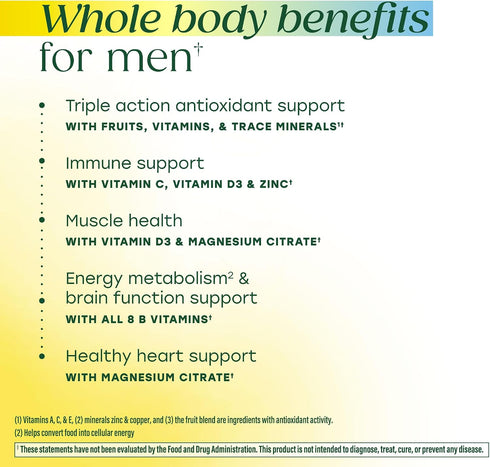 Gummies D3, B12 Immune 90 Gummies, 30 MegaFood Mens Whole Body Multivitamin - Multivitamin For Men - Vitamin C