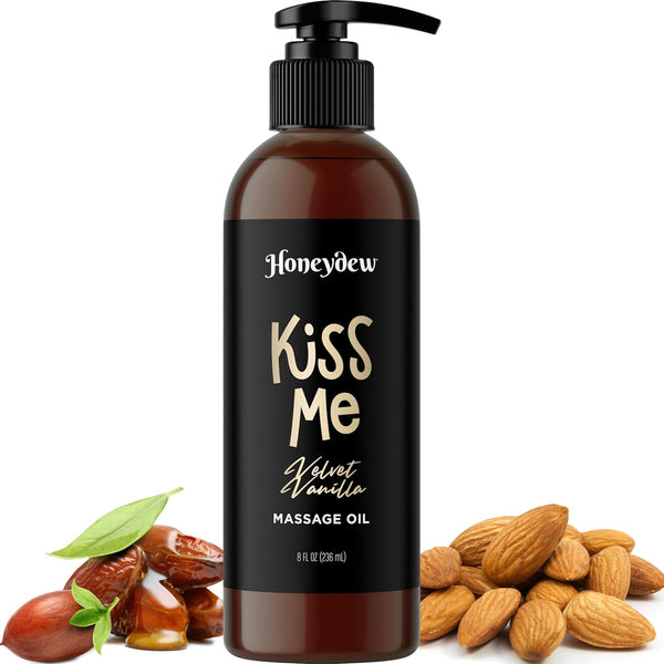 Vanilla Sensual Massage Oil for Couples - Relaxing Full Body Massage Oil