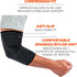 Ergodyne ProFlex 651 Elbow Compression Sleeve, Brace Support for Men and Women - Black Medium