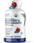 USDA Organic Blueberry Extract Supplement - Nutri Organic Blueberry Pomegranate Supplement 1300mg with 800mg 10:1