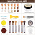 SEISSO Wood Furniture Repair Kit, Upgrade Wood Fillers, Touch Up Markers and Wood Putty Repair Holes, Scratches, Cracks, Hardwood Floor Repair Kit for Door, Floor, Table, Cabinet
