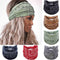Olbye Wide Boho Headbands for Women, Knotted Turban Hair Accessories, Non-Slip Cotton Head Scarfs for Yoga