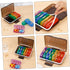 Weekly Pill Organizer Small Medicine Case with Multi-Grid Compartments, Portable Travel Pill Box with Colorful Lid