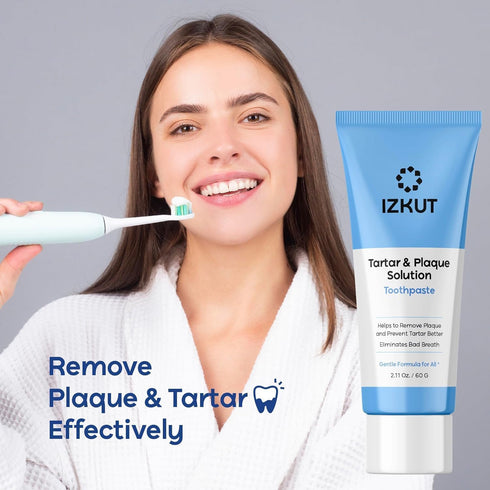 Plaque & Tartar Remover Toothpaste for Teeth: Removes Plaque & Controls Tartar Build-up - Long-Lasting Fresh Breath