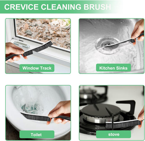 Use,Kitchen,Window,Bathroom,Corners(12PCS) Crevice Cleaning Brush,Hard Bristle Grout Scrub Brushes Tool,Straw Cleaner