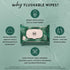 The Honest Company Plant-Based Flushable Wipes, 99% Water, Hypoallergenic, Fragrance Free, 126 Count