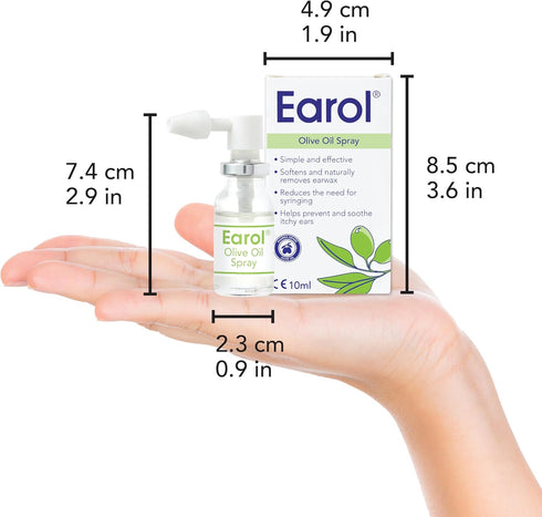Olive Oil Natural Ear Wax Softener, Effective Spray for Removal
