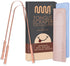 MasterMedi Tongue Scraper with Case - Easy to Use for Adults, Copper Set of 2, Tongue Cleaner for Oral Care & Hygiene