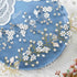 Unsutuo Flower Bride Wedding Headbands - Silver Crystal Bridal Hair Vine for Women & Girls