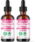 LIQUIDHEALTH 100% Vegan Collagen Plus Biotin 100,000mcg Liquid Drops - Plant-Based for Hair, Skin & Nail Growth