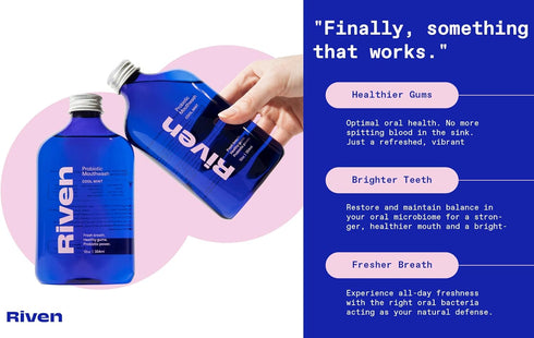 Riven Probiotic Mouthwash for Oral Health