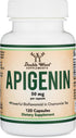 Apigenin Supplement - 50mg per Capsule, 120 Count for Relaxation, Sleep, and Mood - Gluten Free by Double Wood