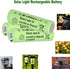 8 Packs Solar Lights Batteries AA900mah 1.2V Ni-MH Rechargeable Double A Battery for Outdoor Solar Lights