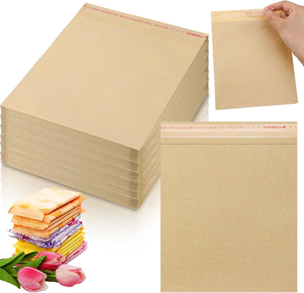 200 Pcs Feminine Hygiene Disposal Bags, Large Sanitary Napkin Disposal Bags, 7.87 x 6.3 Inch, Bulk Disposable Kraft Bags