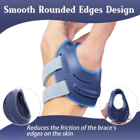 Nvorliy CMC Joint Thumb Arthritis Brace - Thumb Support for Osteoarthritis and Pain Relief for Women & Men (Left, Large)