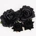 Rose Hair Clip Flower Hairpin Brooch, 4 Pcs Fabric Floral Clips for Wedding Party and Mother's Day