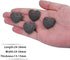 Set, 1 inch, Pack 10 SUNYIK Lava Rock Gemstone Puffy Heart, Natural Pocket Stone Figurine Decoration Aromatherapy