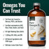 Natural Force Pure Omega 3 - 16 Oz Liquid Fish Oil in Delicious Lemon Cake Flavor, Mercury Free, Wild Caught