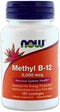 Now Foods Methyl B12 - Methylcobalamin Plus Folic Acid, 5,000 MCG (120 Lozenges)