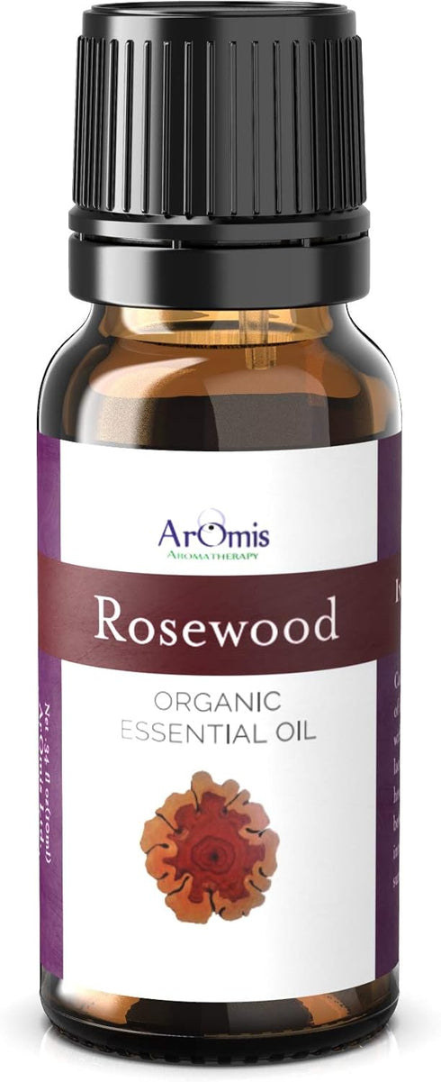 ArOmis Rosewood Essential Oil - 10ml (.34 Fl Oz), 150-micron Mesh Filtered for Purity, Undiluted Premium Oils