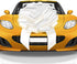 Mata1-USA Huge Car Bow - White, 23 Inch Big Gift Wrapping Bow for Large Gift Decoration