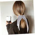 VALICLUD 8PCS Double Layer Bowknot Chiffon Hair Scarf Scrunchies - Elastic Ribbon Hair Ties for Women and Girls