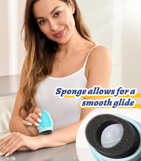 KYHDIYA Set Sunscreen Applicator for Kids, Adults & Families - BPA Free & Refillable, Travel & Ourdoor Sunblock Buddy