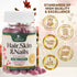 Hair Vitamins for Women - Ultra Strength 5000mcg Biotin Collagen & More - 120 Softgels for Hair Growth, Skin, Nails &